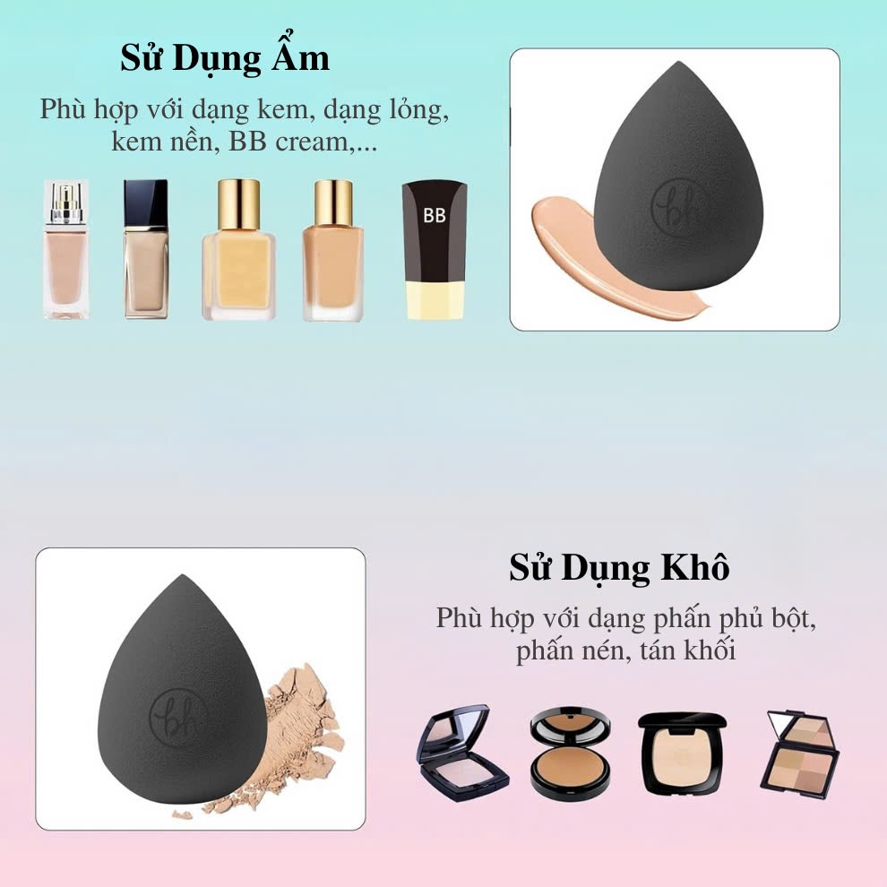 Mút Trang Điểm BH Cosmetics Miracle Complexion Size M BHM004